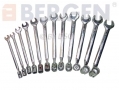 BERGEN Professional 12pc Flexi-Head Socket/Open End Metric Spanner Set BER1861 *Out of Stock*