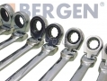 BERGEN Professional Trade Quality 12 Piece Metric Flexible Gear Ratchet Combination Spanner Set 8-19mm BER1893 *Out of Stock*