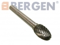 BERGEN Professional 7 Piece 6mm Tungsten Carbide Double Diamond Rotary Burr Set BER2518 *Out of Stock*