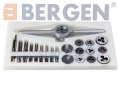 BERGEN Trade Quality 31 Pc Mini Metric Tap and Die Set M1 to M2.5 BER2545 *Out of Stock*