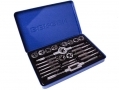BERGEN Trade Quality 24 Piece UNC and UNF Tap and Die Set in Metal Storage Case BER2546 *Out of Stock*