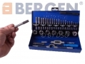 BERGEN Engineering Quality 32 Piece Metric Tap and Die Set M3 to M12 HSS 4341 Steel BER2553 *Out of Stock*
