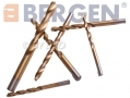 BERGEN 99 Pc HSS Metric Drill Bit Set 1.5 to 10mm with Metal Case 135 Degree Split Point BER2569 *Out of Stock*