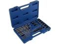 BERGEN 25 Pc Screw Extractor Drill and Guide Set with Blown Moulded Case BER2579 *Out of Stock*