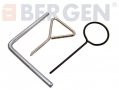 BERGEN Professional 3 Piece Timing Belt Double Pin Wrench Tool Set for VW and Audi BER3151 *OUT OF STOCK*