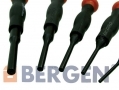 BERGEN 5 Piece TRP Comfort Grip Parallel Punch Set in Canvas Pouch BER0607 *Out of Stock*