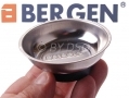 BERGEN 10 Pack Heavy Duty Magnetic Parts Tray with Rubber Non Scratch Base 76mm x 30mm BER6683 *Out of Stock*