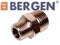 BERGEN Professional 10 Piece 3/8\" to 1/2\" Double Male Air Fitting Pack BSPT BER8044 *Out of Stock*
