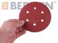 BERGEN Vewerk Bodyshop Spec 50 Pack 150 mm Velcro Sanding Discs 120 Grit BER8073 *Out of Stock*