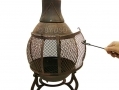 GardenKraft Cast Iron Wood Heater Fireplace Chiminea - Bronze BML19840 *OUT OF STOCK*