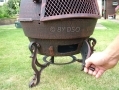 GardenKraft  Large Cast Iron Wood Heater Fireplace Chiminea - Bronze BML19850 *out of stock*