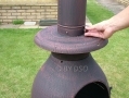 GardenKraft  Large Cast Iron Wood Heater Fireplace Chiminea - Bronze BML19850 *out of stock*