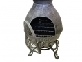 GardenKraft Large Cast Iron Wood Heater Fireplace Chiminea - Grey BML19890 *out of stock*