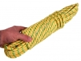 Tool-Tech 100 Foot x 10mm Polypropylene Diamond Braid Multi Purpose Utility Rope Yellow BML20560YELLOW *Out of Stock*