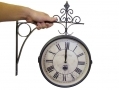 GardenKraft Antique Style Wall Mounted Railway Clock BML21020 *OUT OF STOCK*