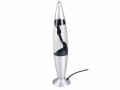 Global Gizmos 16 inch Lava Lamp in Black With Aluminium Finish Ready to Use  BML47880 *Out of Stock*