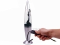 Global Gizmos 16 inch Lava Lamp in Black With Aluminium Finish Ready to Use  BML47880 *Out of Stock*
