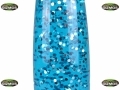 Global Gizmos 16 inch Blue Glitter Lamp Silver Base BML48670 *Out of Stock*