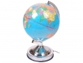 illumini 13 inch Globe Map of the World Touch Lamp with 4 Light Modes Silver BML49110 *Out of Stock*