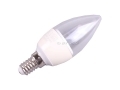 3.5w Clear LED Candle SES3000k 250lm. 180 Degree Beam. 4 LED Warm White.112x37mm BML49380