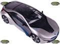 Global Gizmos Remote Control 1:14 scale BMW i8 Concept Car Silver and Blue BML50540SILVER *Out of Stock*