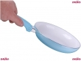 Anika 24cm Blue Ceramic Colour Changing Frying Pan Induction Base and Silicone Grip BML67250 *Out of Stock*