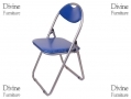 Divine Contemporary Paris Folding Chair in Aluminum with Blue Finish BML69230BLUE *Out of Stock*