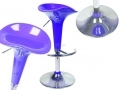 Divine Madison Hydraulic Bar Stool Style in Blue 360 Degree Swivel with Highly Polished Chrome Base BML69330 *Out of Stock*