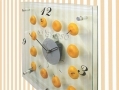 Glass Orange Kitchen Wall Clock D12630/DO