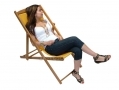 Green Blade Wooden Deck Chair for Beach or Garden DC200 *Out of Stock*