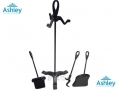 Ashley Housewares 4 Piece Fireplace Companion Set with Shovel, Brush and Poker FS300 *Out of Stock*