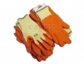 12 pack 10\" Non-slip Latex Dipped Builders Gloves GL015 *Out of Stock*
