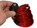 72 inch Steel Wire Bike Lock with 2 Keys and Bike Bracket Red BH216RED *Out of Stock*