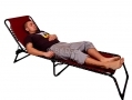 Redwood Leisure Textoline Sun Lounger in Red Mesh Fabric and Metal Frame FC127 *OUT OF STOCK*