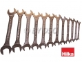 HILKA 12 pc Open Ended Ultra Slim Chrome Vanadium Spanner Set Metric 6 to 32mm HIL16601202 *Out of Stock*