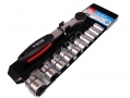 HILKA Pro Craft 11 pc 3/8 inch Drive Chrome Vanadium 72 Teeth Ratchet and Socket Set with Storage Rack 5 - 14mm HIL2101102 *Out of Stock*