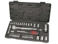 Hilka 43 pce 3/8" and 1/4" Drive Socket Set Metric 4 - 19mm in Blow Moulded Case HIL2204302 *Out of Stock*