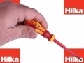 Hilka Pro Craft 75mm PZ0 VDE Screwdriver GS TUV Approved Insulated to 1000v AC with Soft Grip HIL33910075 *Out of Stock*