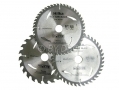 Hilka Professional 3pc TCT Circular Saw Blades 205mm with 30mm Bore and Adapter Rings HIL51205003 *Out of Stock*
