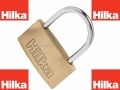 Hilka 50mm Slim Solid Brass Padlock Fully Hardened Shackle with 3 Keys HIL70750050 *Out of Stock*