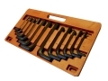 Heavy Duty 12 Piece Jumbo Hex Allen Key Set Metric and AF from 8 - 19mm HX024 *Out of Stock*