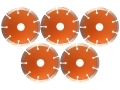 1 x Trade Quality 115mm 22mm Bore Segmented Diamond Wet and Dry Cutting Disc AB038 *Out of Stock*