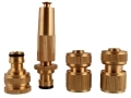 Quality 4 Pc Brass Hose Fitting Set GD172 *Out of Stock*