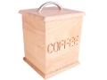 Wooden Coffee Canister with Plastic Liner KI1797 *Out of Stock*