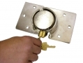 Trade Quality Heavy Duty Round Padlock and Hasp 73mm LK107 *Out of Stock*