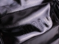 Morgan Black Leather Effect Designer Wheeled Holdall Bag MG08129 *Out of Stock*
