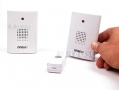 Omega Twin Door Bell Chimes Cordless with 8 Melodies and Bespoke Digital Coding OM17233