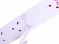 Omega Extension Lead Tower 10 Way Gang Surge Protected 13A in White OM21405CS *Out of Stock*