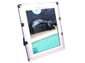 8 x 10 inch Silver Plated Photo Frame with Square Design PT4080
