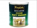 RUSTINS Professional Trade Quality Hardware Quick Dry Interior Varnish Matt Clear 1ltr RSAVMC1000 *Out of Stock*